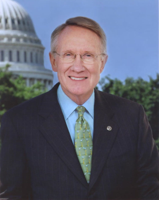 Nevada senator Harry Reid, pictured in 2002. Image: Official portrait photo.