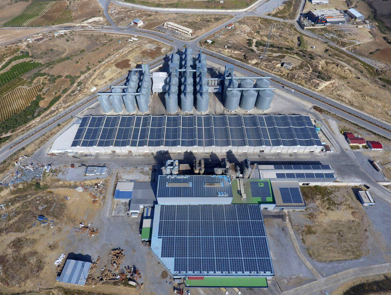 The 4.2MW solar rooftop project in Turkey. Credit: IBC