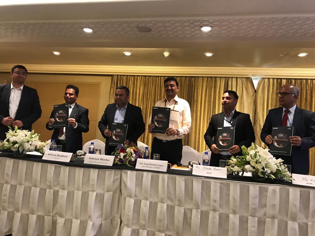 opal Krishan Gupta, Joint Secretary (Ministry of New and Renewable Energy, Government of India) released report on Scaling up Rooftop Solar in the SME Sector in India. Credit: Deloitte and CIF