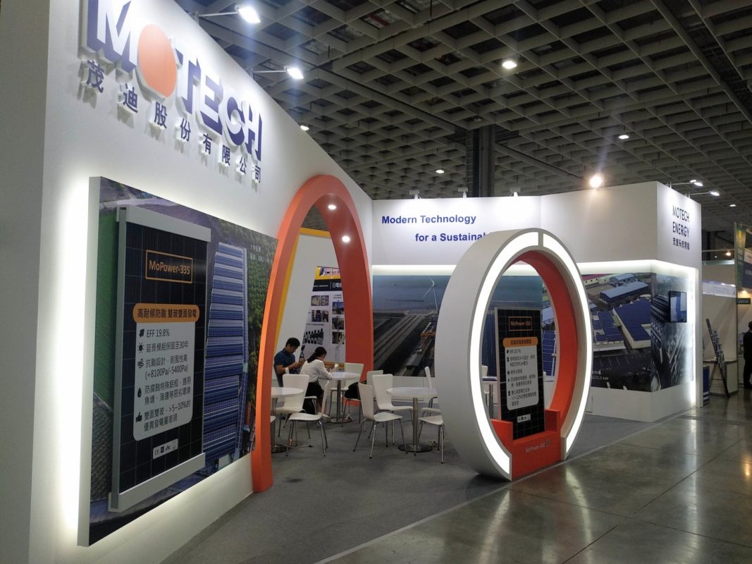 Taiwan's local mandate rules mean retaining a stake in the PV cell business pays off strategically for downstream players, Motech told reporters at Energy Taiwan 2019. Image credit: Solar Media.
