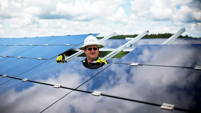 Duke Energy has more than 3.5GW of solar capacity connected to its energy grid in the Carolinas. Image: Duke Energy/Twitter. 