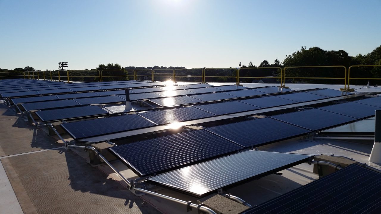 The solar panels are located atop multi-family housing, community centers and maintenance facilities at both Fort Detrick and Fort Carson. Image: SolarCity
