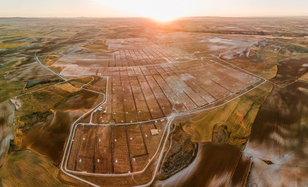 A Lightsource BP solar project currently under construction in the Spanish province of Zaragoza. Image: Lightsource BP. 