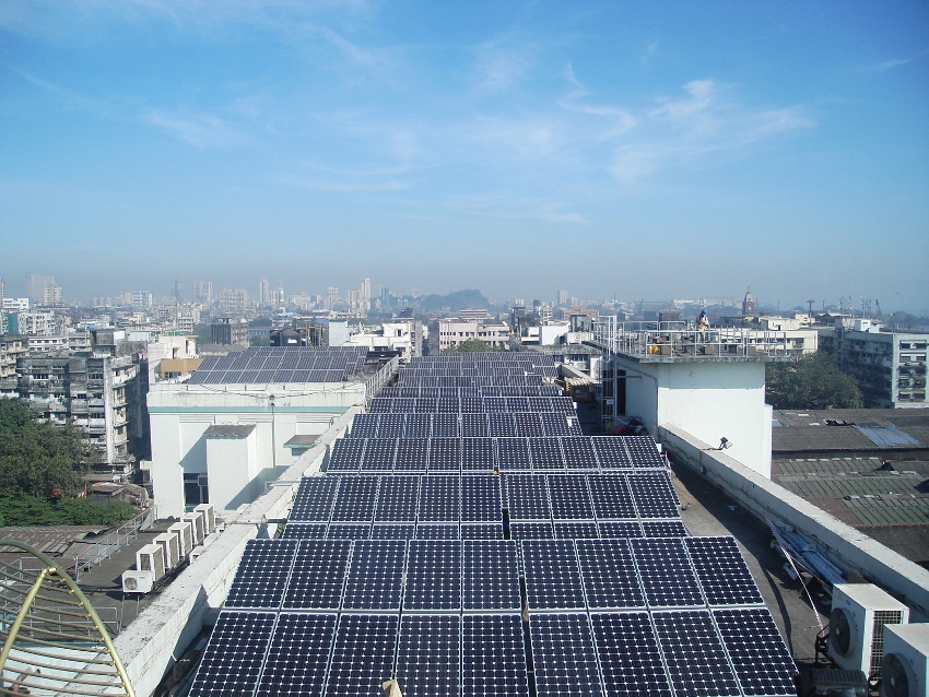 One aim is to promote standardized rooftop PV systems for the broader Indian public by the year 2022. Credit: Tata Power