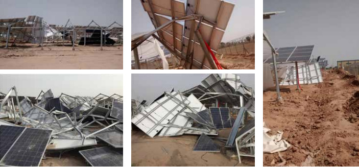 When still a nascent market, some of India's solar PV plants with poor designs were ruined in high wind speeds, but quality remains an issue.
