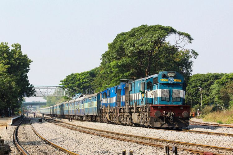 Indian Railways expects to achieve 100% electrification by 2023. Image: Flickr/Belur Ashok. 