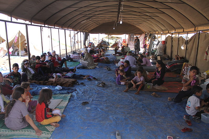 Iraqi refugees pictured in north-eastern Syria. Autarsys’ energy storage system will be integrated with a 300kW PV project that will secure a more stable supply of power. Image: DFID - UK Dep't for International Development. 