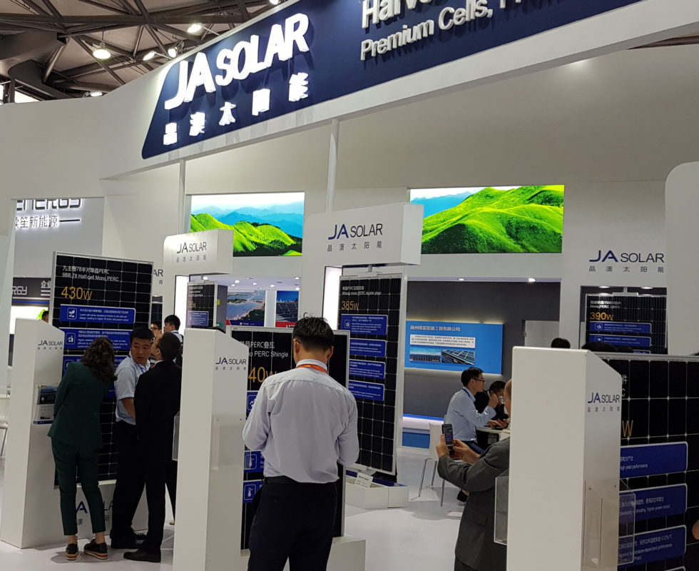 JA Solar has added a further 6GW of future PV module assembly capacity expansions to its significant roster already announced in 2020.