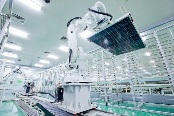 Smart manufacturing processes will help Jinko's renewables commitment. Image: JinkoSolar.