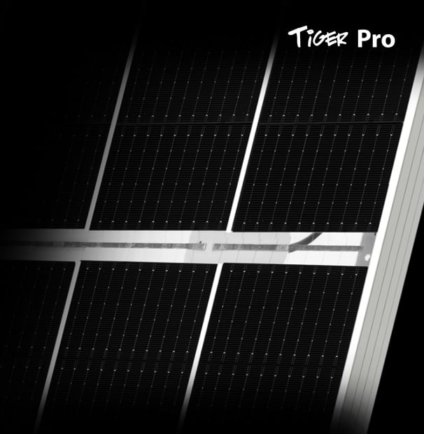 A close-up of Jinko's Tiger Pro series. Image: JinkoSolar. 