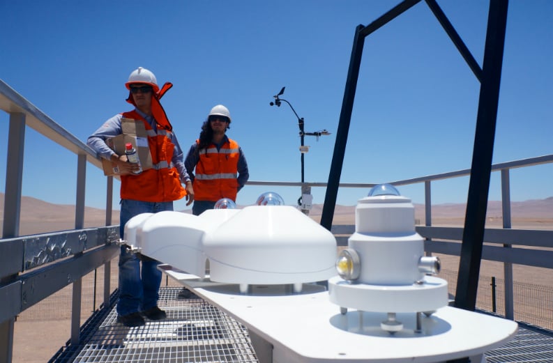 Kipp & Zonen instruments being kept busy in the Atacama desert. Source: Kipp & Zonen.