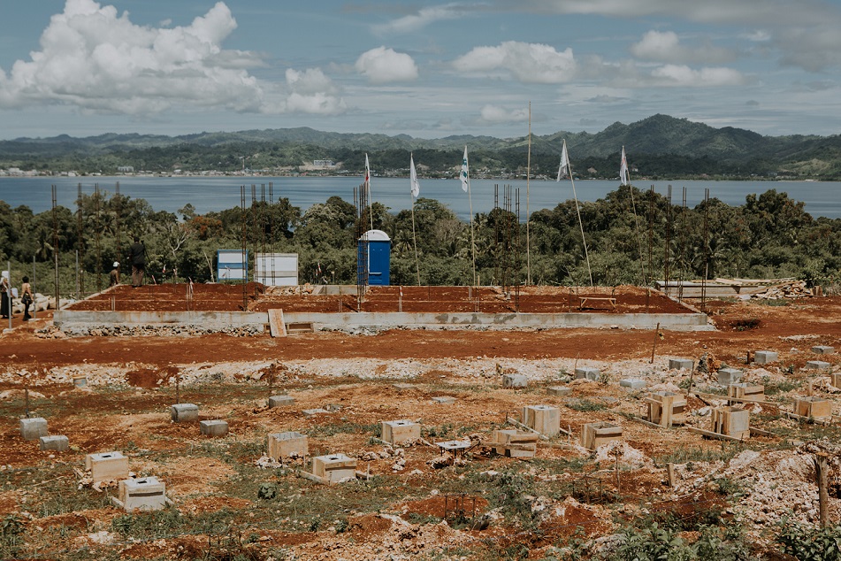 Construction site of a solar power plant in Karampuang Island, West Sulawesi. Credit: MCA-Indonesia