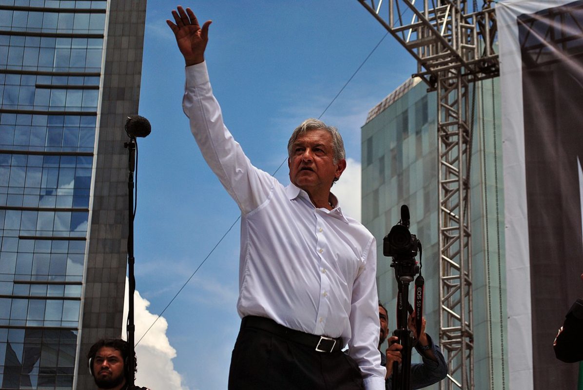 Obrador (pictured) has claimed lucrative deals handed to private companies had left state-backed operator CFE 
