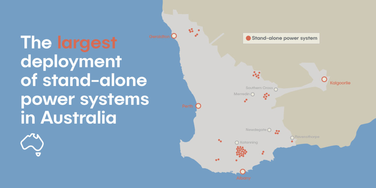 The 57 SPS units were put to the test across six WA properties in 2016 (Credit: Western Power) 