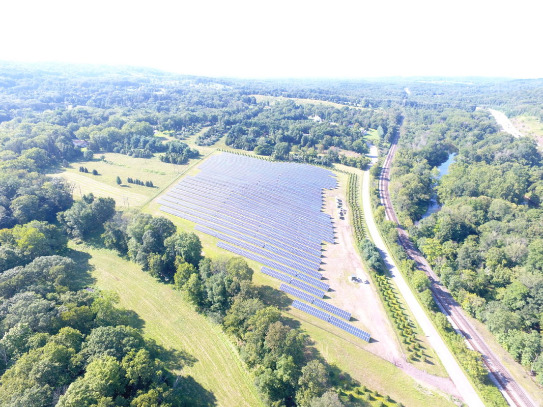 PS Renewables' first site in the US, a 2.5MW project in New Jersey. Credit: PS Renewables.