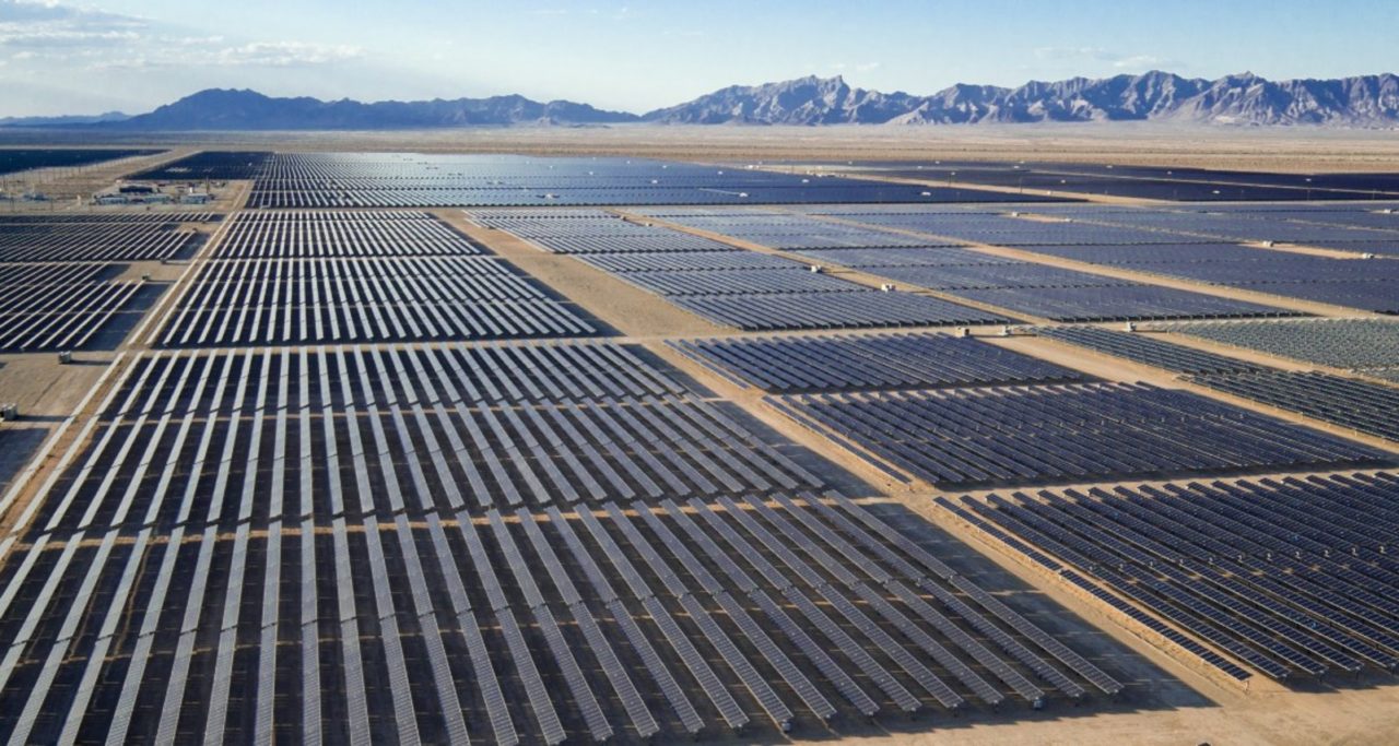 327 MW Solar Power Plant in Blythe, California. Credit: NEXTracker
