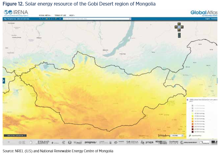 Mongolia has 7% of its energy coming from renewables at present. Credit: NREL