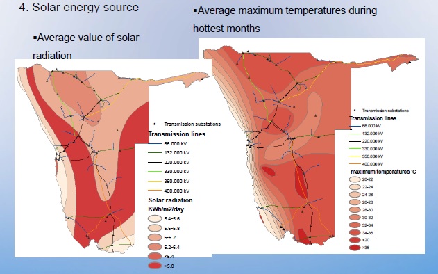 Namibia has some of the highest irradiation levels in the World at 3000 kWh/m² over a wide-area of the country, but had less than 40MW of cumulative solar capacity installed at the end 2017. Image: IRENA