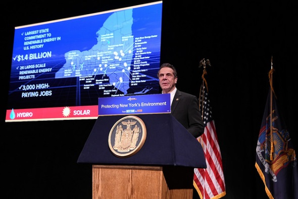 The projects were qualified by New York State Energy Research and Development Authority (NYSERDA) and are expected to be all completed an operational by 2022 as part of competitive awards, driven by New York State Governor, Andrew Cuomo and his Clean Energy Standard mandate. Image: NY State Gov Office