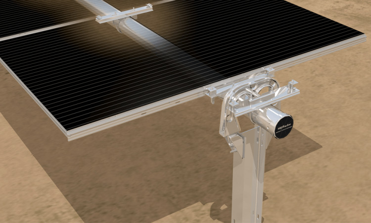 The NEXTracker mounting solution uses a bottom clamp system for installing First Solar Series 6 modules. Image: NEXTracker