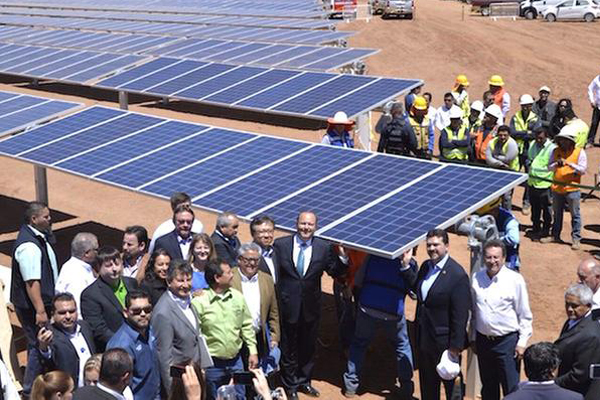 OCI Solar Power installation ceremony last week in Moctezuma, Chihuahua Mexico attended by CEO Yoon Seok-hwan and Chihuahua Governor César Horacio Duarte Jáquez to mark the construction of the 13.6MW project. Source: OCI