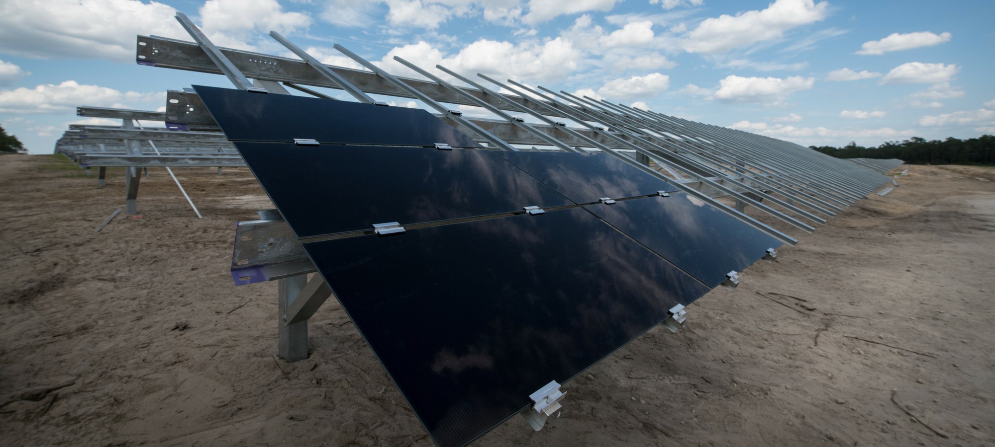 Once completed the 20MW project will be comprised of approximately 200,000 First Solar panels. 