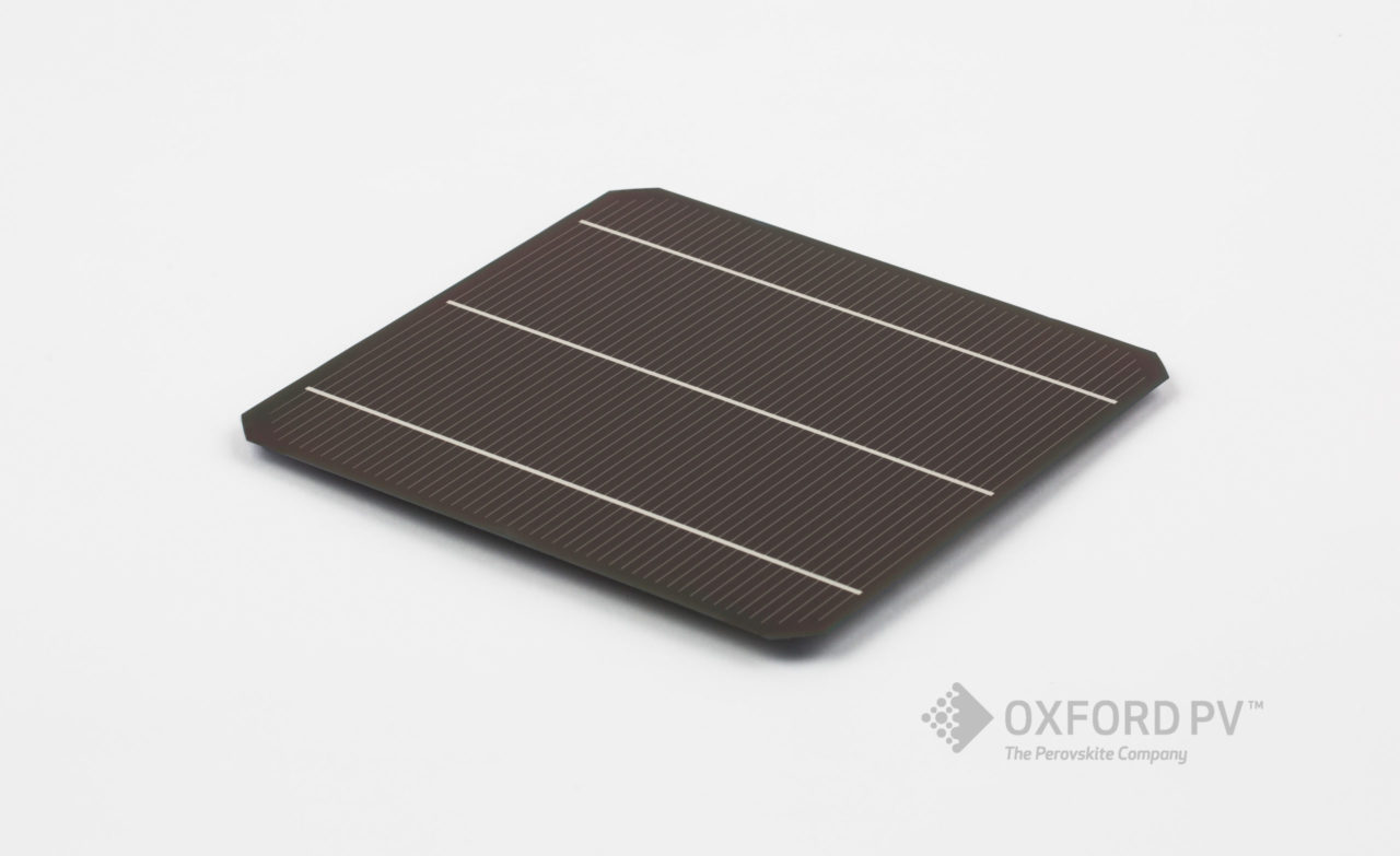 The partnership brings perovskite solar cell technology a significant step closer to commercialisation. Credit: Oxford PV