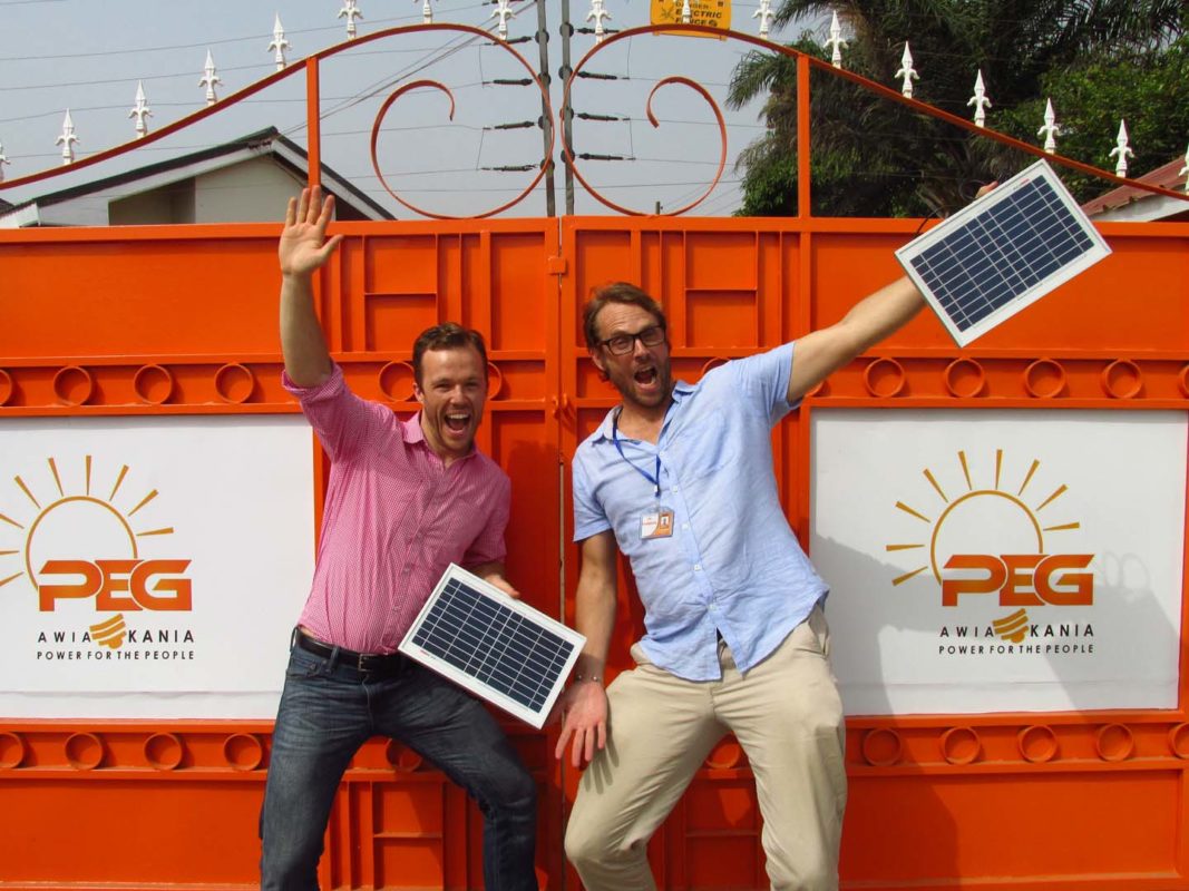 PEG Africa co-founders Hugh Whalan (left) and Nate Heller (right). Source: PEG Africa
