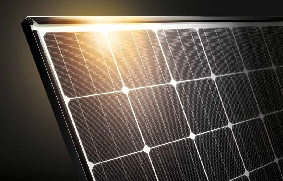 Panasonic has started making its high-efficiency HIT (Heterojunction with Intrinsic Thin layer) solar cells at Gigafactory 2 in RiverBend, Buffalo, New York State but actual modules like these not in production until 2019. Image: Panasonic