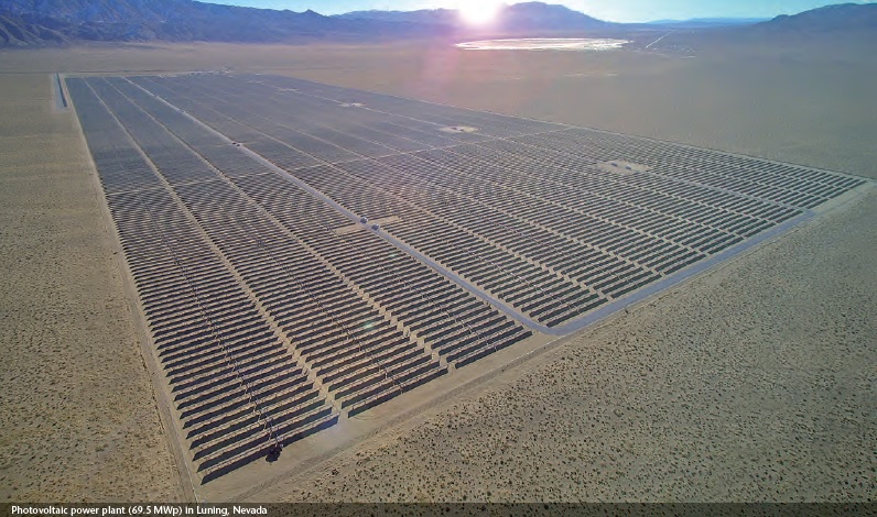An existing solar farm in Nevada, brought forward by Phoenix Solar. Image: Phoenix Solar.