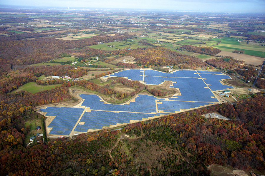 The Pilesgrove Solar Farm, developed in 2011 by Con Edison, is one of the state's forerunners. Image: Panda Funds.