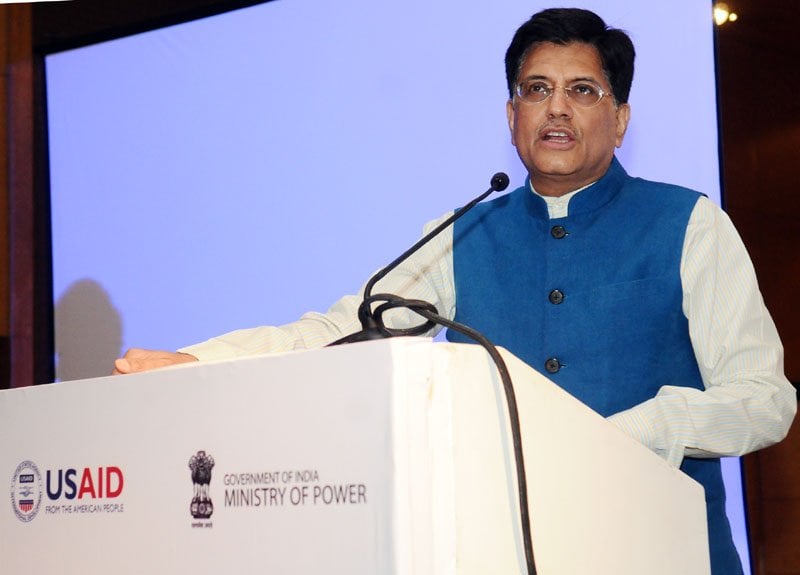 India's energy minister Piyush Goyal took to twitter to announce the fund ahead of COP21. Credit: MNRE