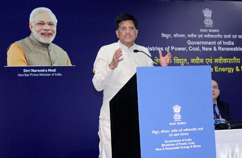 Piyush Goyal announced publicly the worry that has beset the energy ministry for some time over Discom treat of renewable power. Credit: Ministry of Power