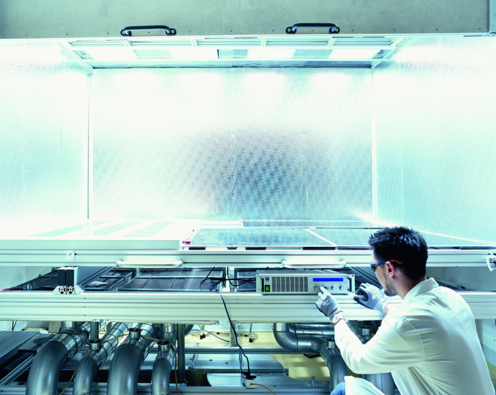 Cell and module testing at Hanwha Q Cells: Image Hanwha Q CELLS