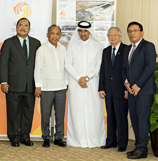 Image: Left to Right: Department of Energy Undersecretary Donato D. Marcos Secretary, Department of Energy His Excellency Alfonso G. Cusi,, Chairman and CEO, Qatar Solar Technologies (QSTec), Dr. Khalid Klefeekh Al Hajri, Philippines’ Ambassador to the State of Qatar, His Excellency Alan L. Timbayan and Assistant Secretary Atty. Gerardo D. Erguiza Jr. Credit: QSTec