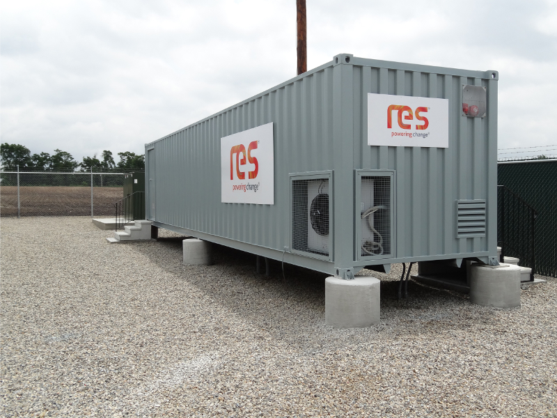 Parent company RES' portfolio includes solar, wind and large-scale energy storage (pictured). Image: Renewable Energy Systems.