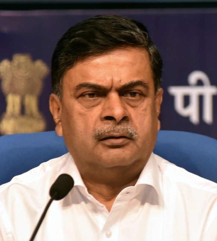 India's power minister RK Singh. Ministry of New and Renewable Energy GODL India.