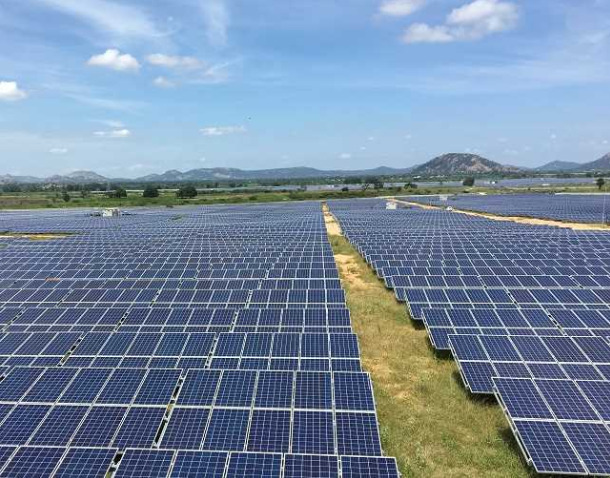 ReNew Power put in the lowest bid of 2.55 rupees per unit for 300MW of solar PV capacity. Credit: ReNew Power