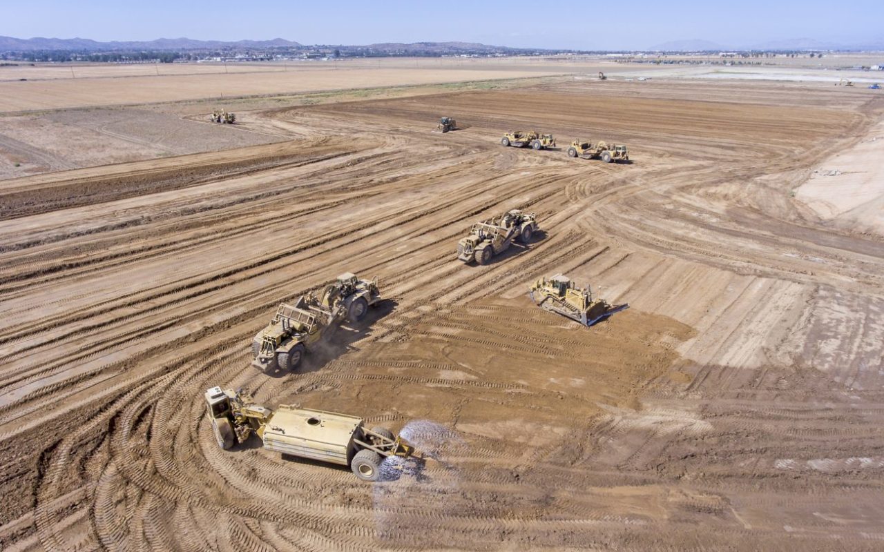 California-based civil engineering firm Sukut was hired by construction contractor McCarthy Building Companies for the clearing and grading of the solar project. Source: Sukut