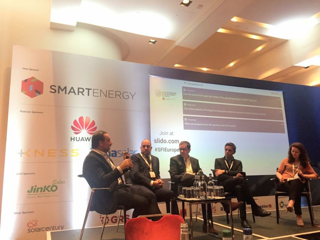 Auction worries did not stop speakers from feeling buoyant about Portugal’s solar targets, with all panellists confident the scene is set for major growth. Image credit: Solar Media