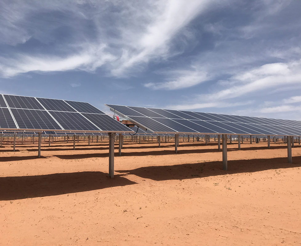 Soltec’s PV tracking systems were selected in order to deal with the harsh climate conditions present in South Carolina. Image: Soltec