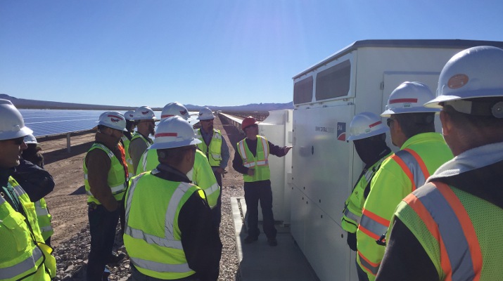Once this phase of the Copper Mountain Solar project is completed, it will generate enough energy to power approximately 41,000 California homes. Image: SMA
