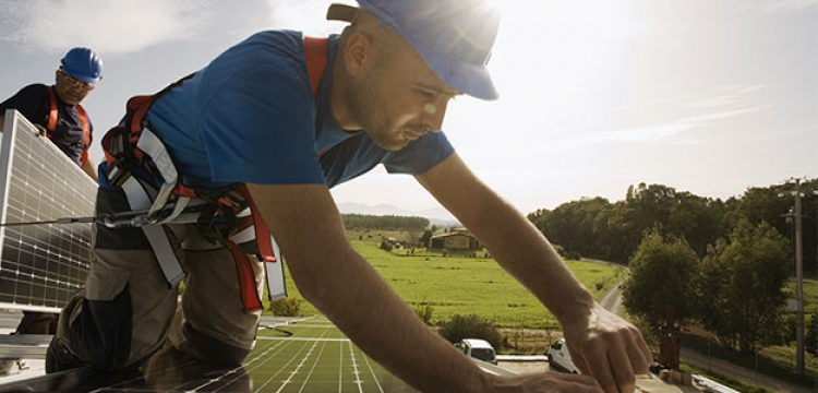 The labour intensive residential sector is the main source of solar employment in the US, due to the booming home solar system market. Source: Sunrun