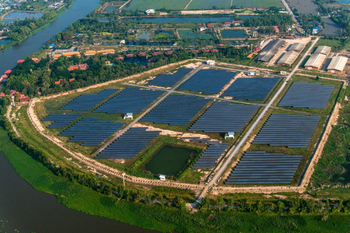 Phoenix Solar's Sai Thong plant in Thailand, developed by its Singapore subsidiary. Image credit: Phoenix Solar.