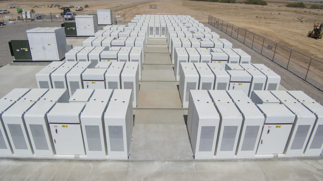 The Salt River energy storage facility in Arizona, owned by NextEra Energy. Image: NextEra Energy.