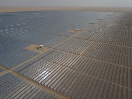 The Sakkara solar farm in Saudi Arabia, completed by ACWA Power. Image: ACWA Power.