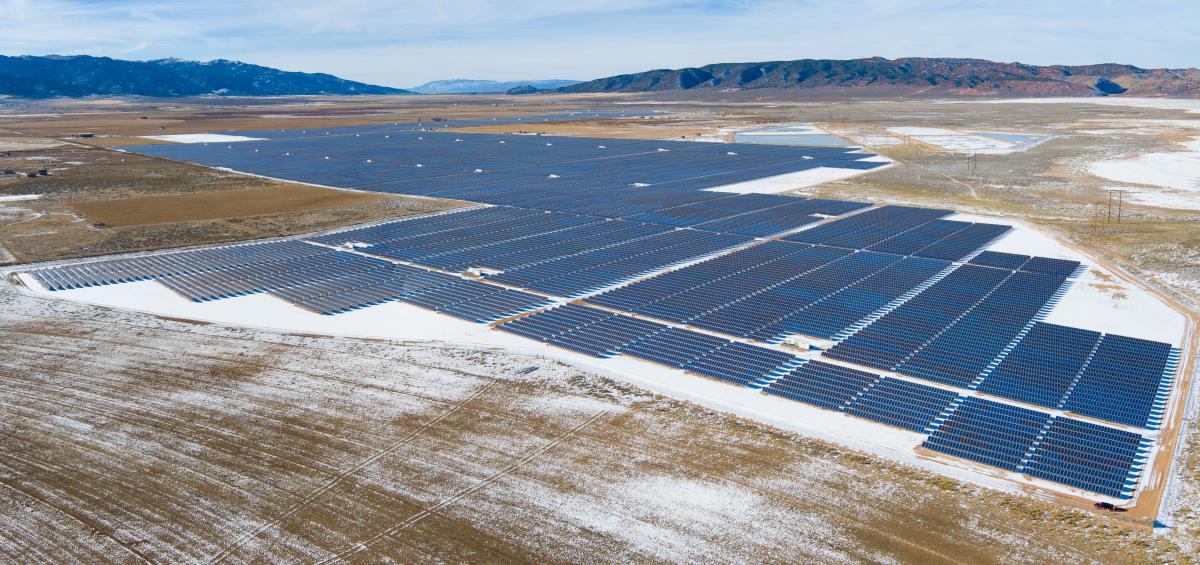 The 104MW plant was the first utility-scale solar project in Utah. Source: Scatec Solar.