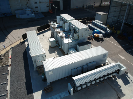 Battery energy storage systems (BESS) onsite. Image: CMI Group.