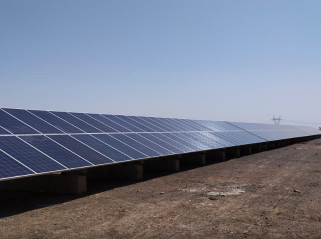 The first 5MW solar power plant of Khorasan Razavi province, Iran. Credit: SATBA
