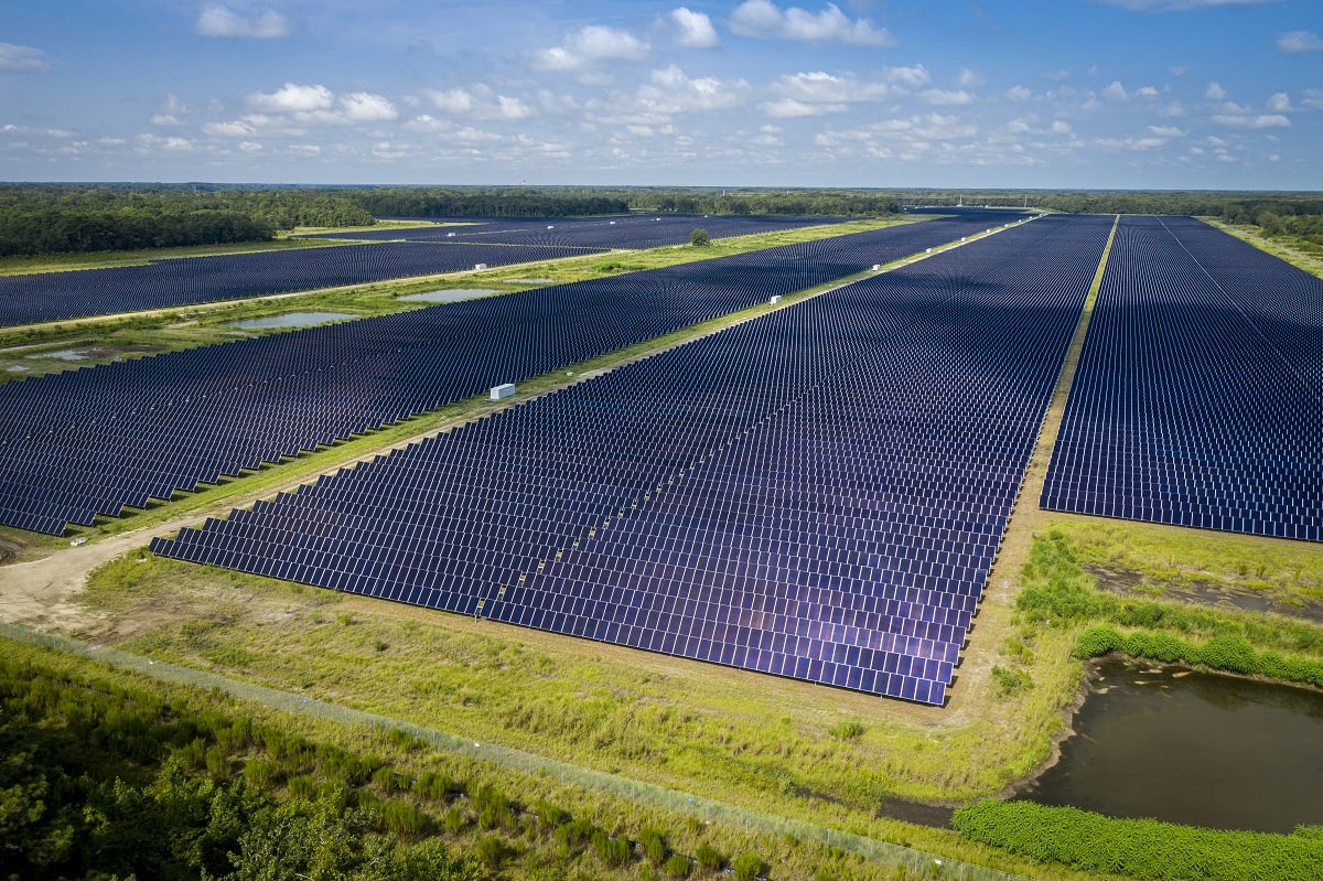 Dominion Energy’s Seabrook Solar project in South Carolina. Image: Dominion Energy.
